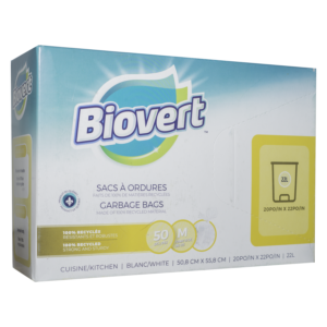 White garbage bags (22 liters)